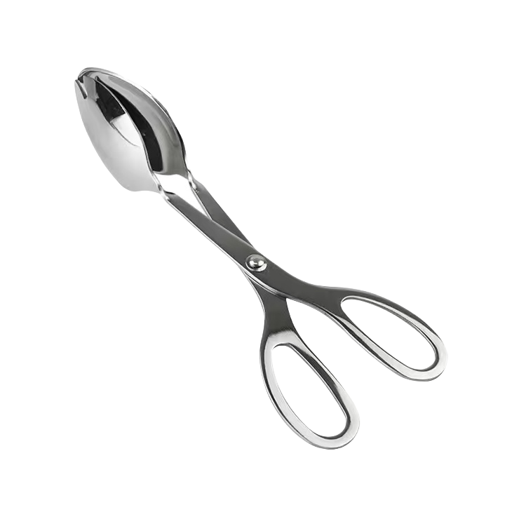 加厚不锈钢食品夹 剪刀型烧烤夹子 多用分菜夹 厨房面包夹牛排夹