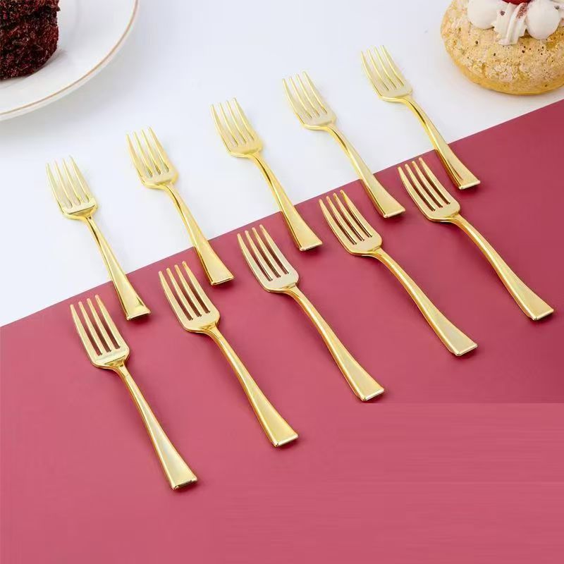 玫瑰金刀叉勺金色刀叉勺西餐生日派对餐具