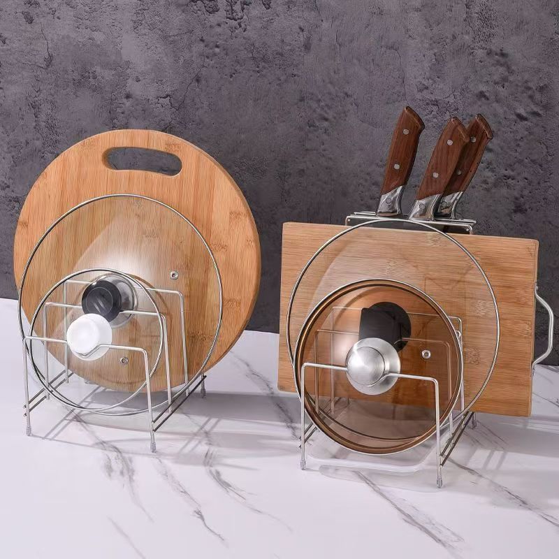 台式厨房多层锅盖架菜板架插刀架多功能收纳架锅盖菜板砧板刀具架