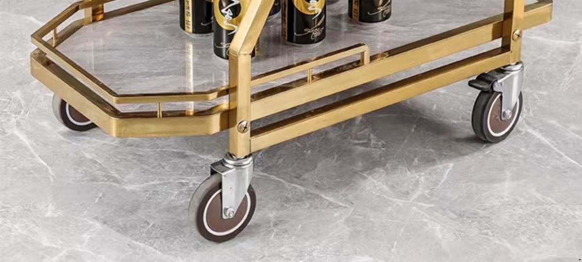 不锈钢三层餐厅手推车 酒店家用小推车手酒吧KTV点心移动商用餐车