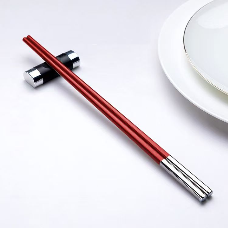 筷子高档合金防霉酒店家用抽象圆形轻奢新中式高级