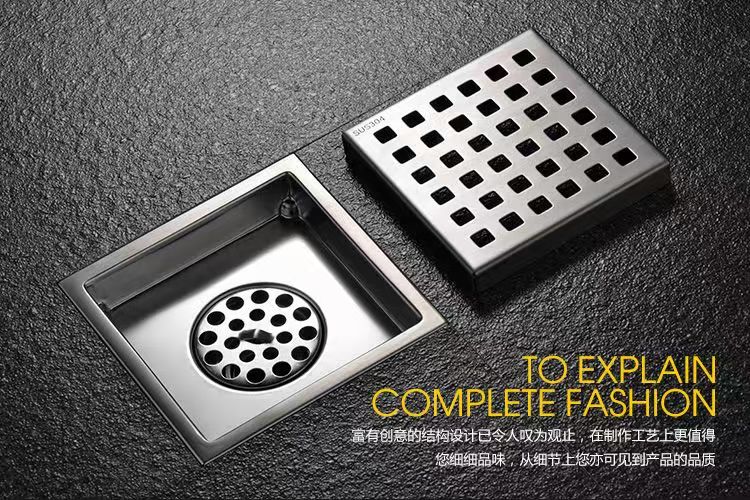 地漏防臭大口径芯卫生间淋浴房浴室厕所阳台方形格仔盖