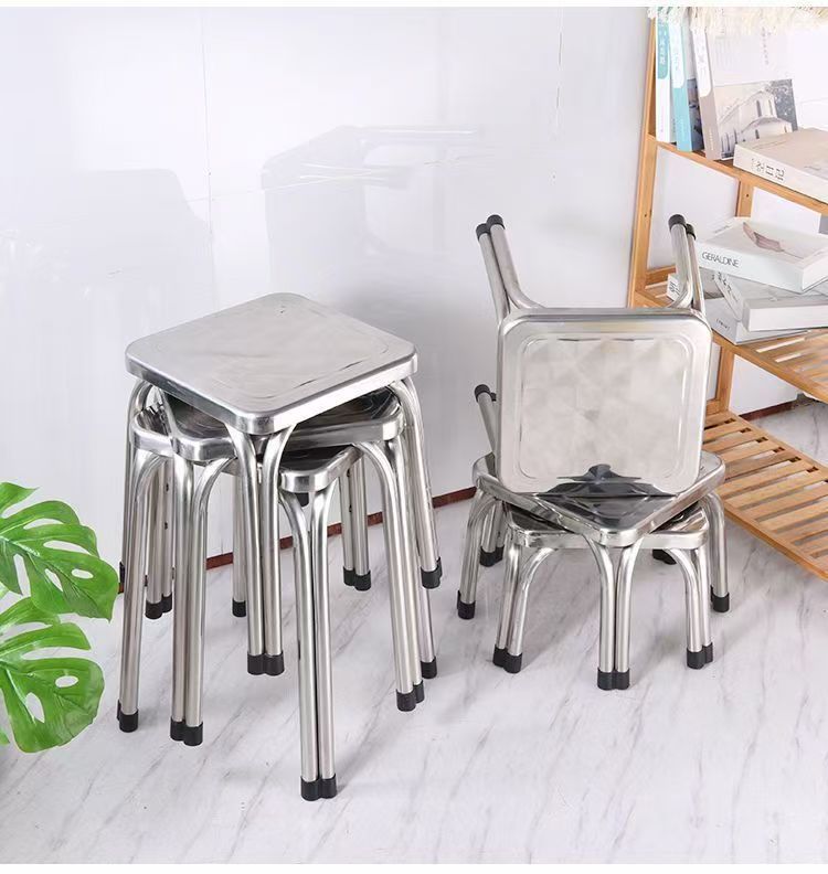 耐用圆凳家用凳子304简约现代矮凳餐厅耐用圆凳家用凳