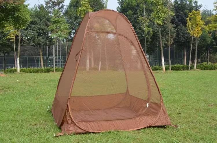 蚊帐 防蚊禅修纱帐 户外打坐瑜珈棚子免搭建自动弹开帐篷