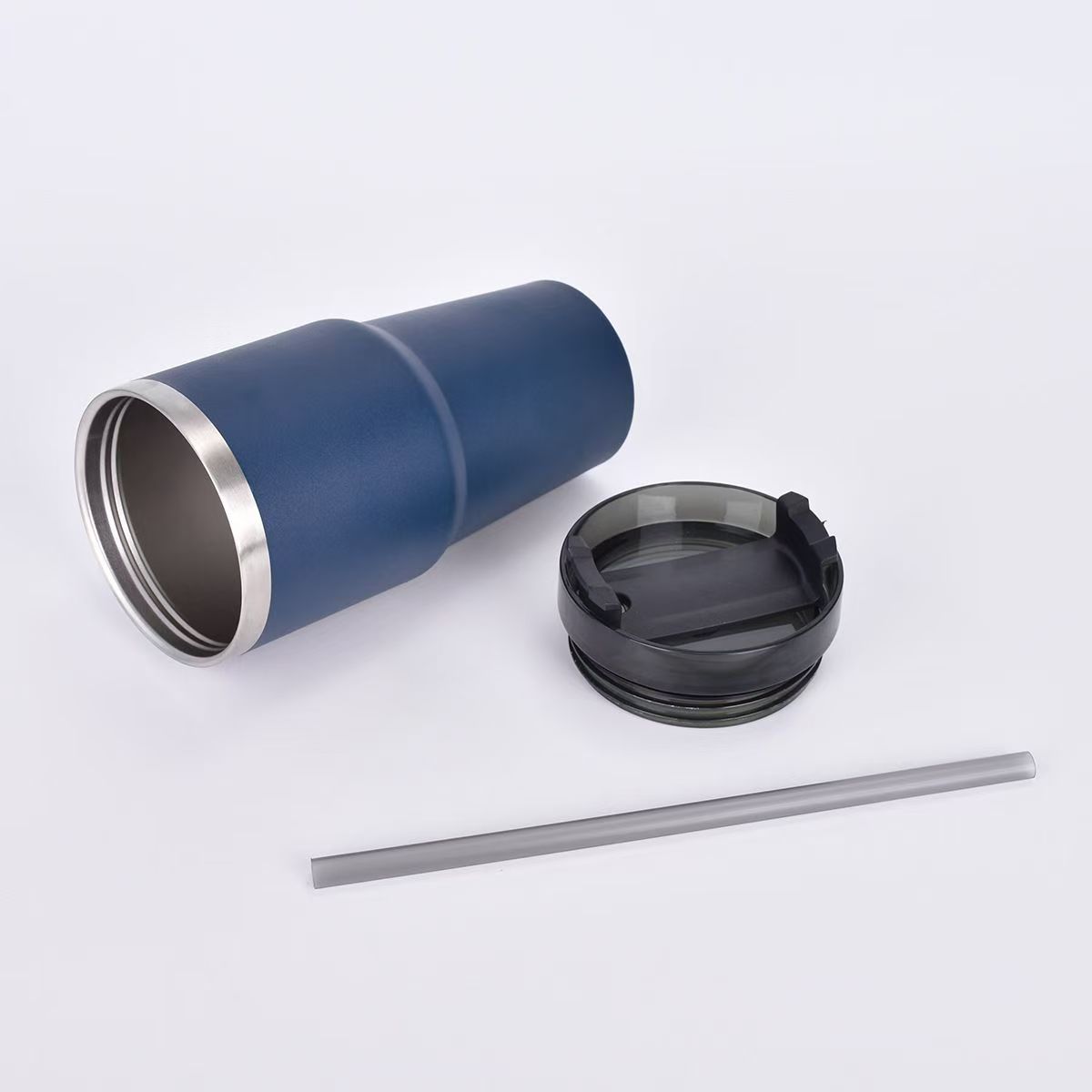 跨境户外便携双层304不锈钢车载冰酷杯保冷随手杯带吸管保温杯