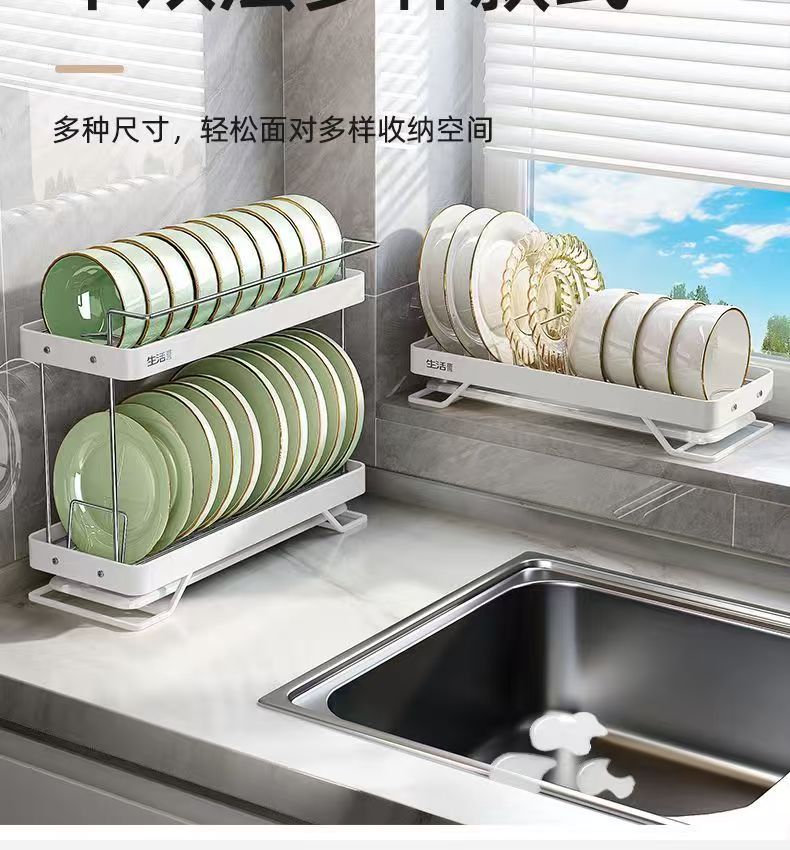 碗碟沥水架厨房窄款置物架多功能放碗架碗筷收纳盒碗柜碗盘收纳架