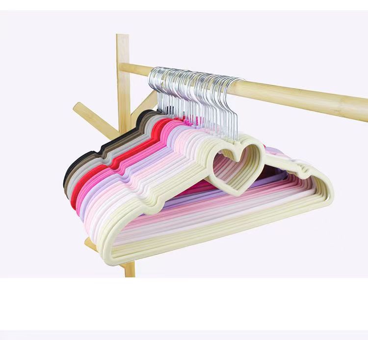 心形衣架宿舍大学生挂衣架少女款成人衣柜防滑设计无痕不掉色
