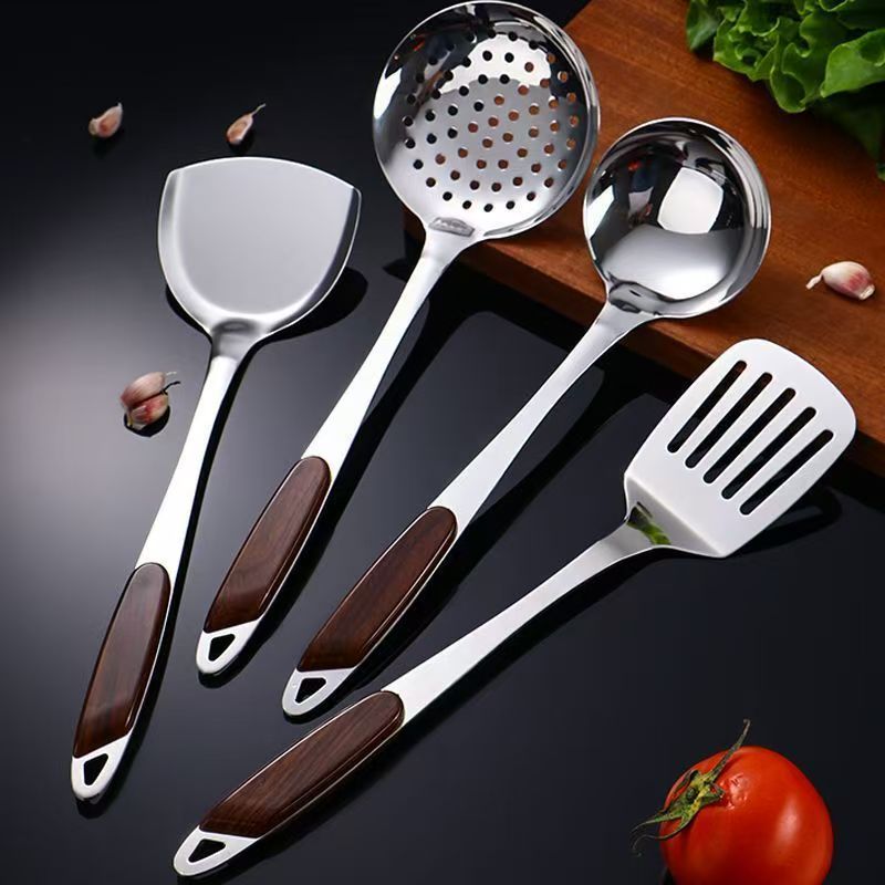 锅铲汤勺漏勺不锈钢炒勺厨房用具饭勺锅铲子不锈钢铲子家用炒菜