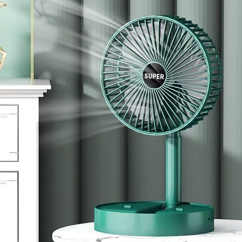 伸缩折叠电风扇usb充电式小风扇学生宿舍大风力随身便携电风扇