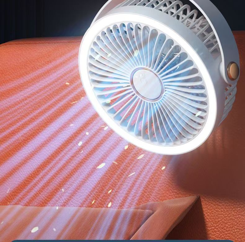 夹式风扇学生宿舍床上夹扇办公室小型桌面usb电风扇静音大风夹子