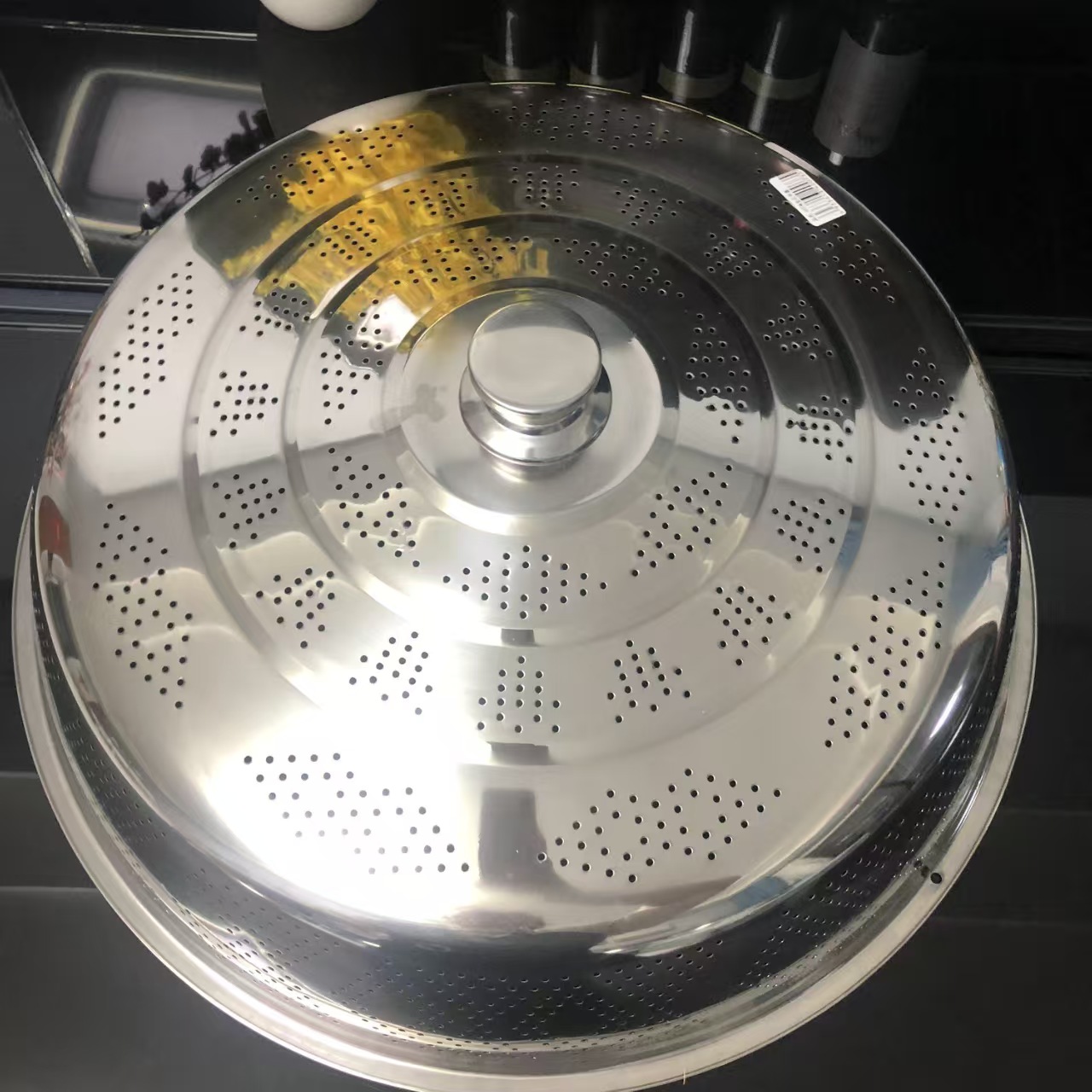 特厚饭桌盖菜罩中盖罩家用不锈钢碗罩新款不锈钢桌子通用上盖菜罩中盖罩超大号