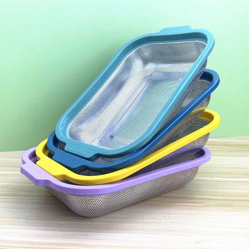 不锈钢沥水篮洗菜厨房家用水果盘淘米神器滤水漏盆洗米沥水篮米筛