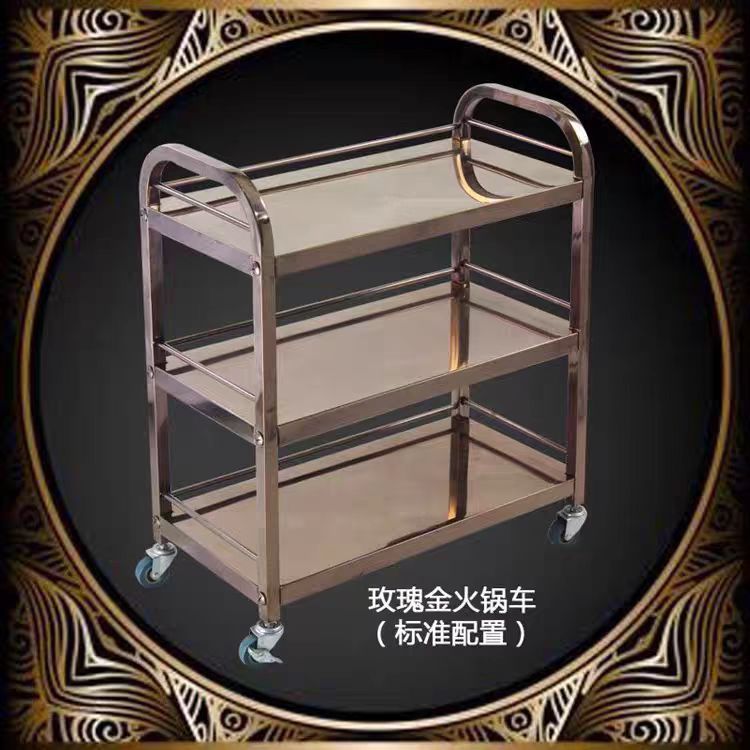 火锅店菜架多层放蔬菜架子铁艺串串香烤肉三层餐厅收纳置物架商用