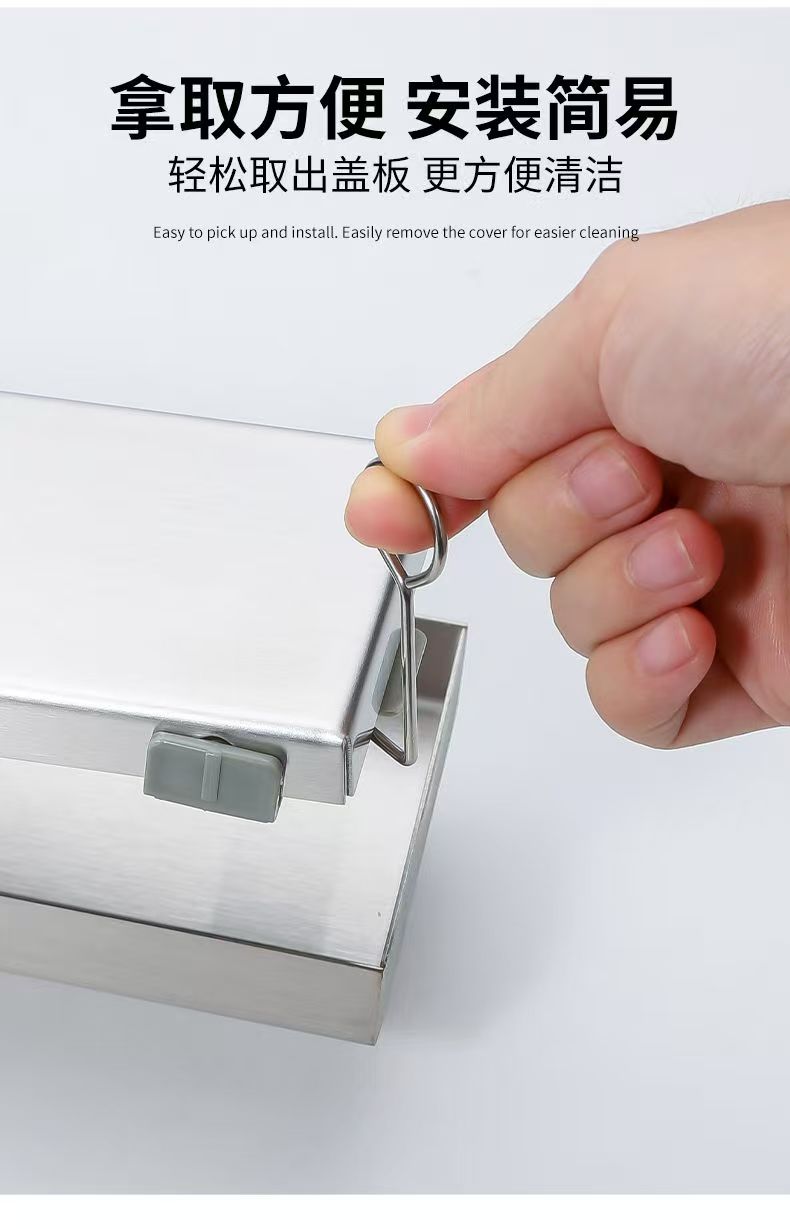 浴室隐形长条地漏304不锈钢加长卫生间防堵防臭器侧排工厂批发