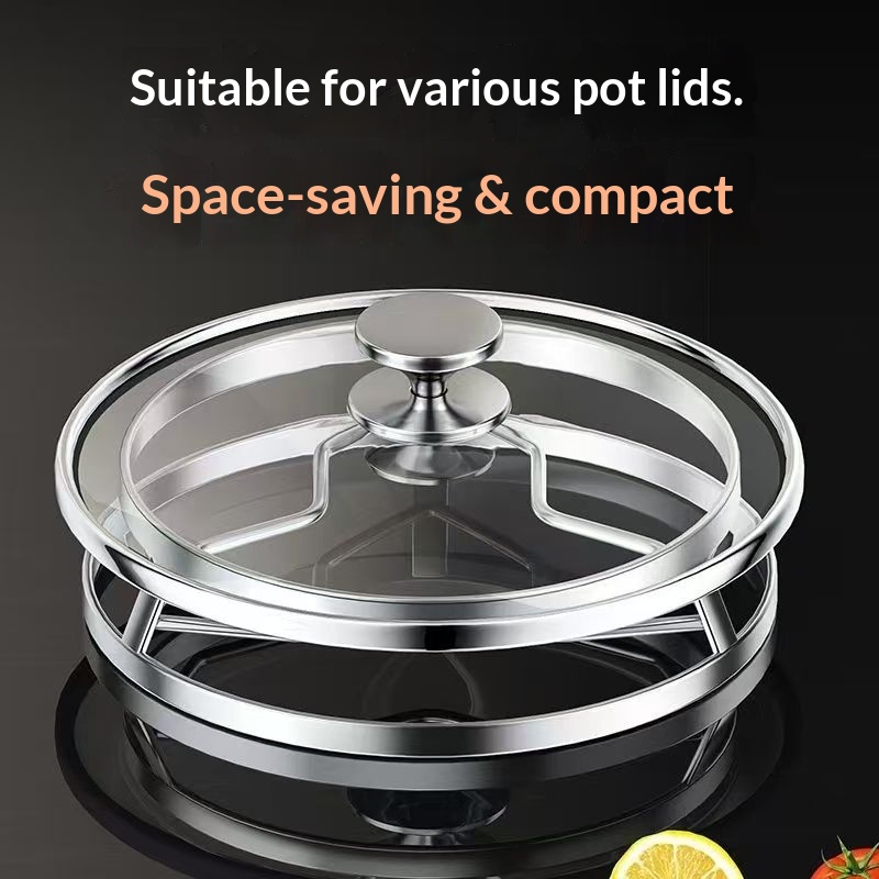 锅架201不锈钢厨房家用置物架子放锅盖隔热防烫锅具锅垫支架蒸架收纳