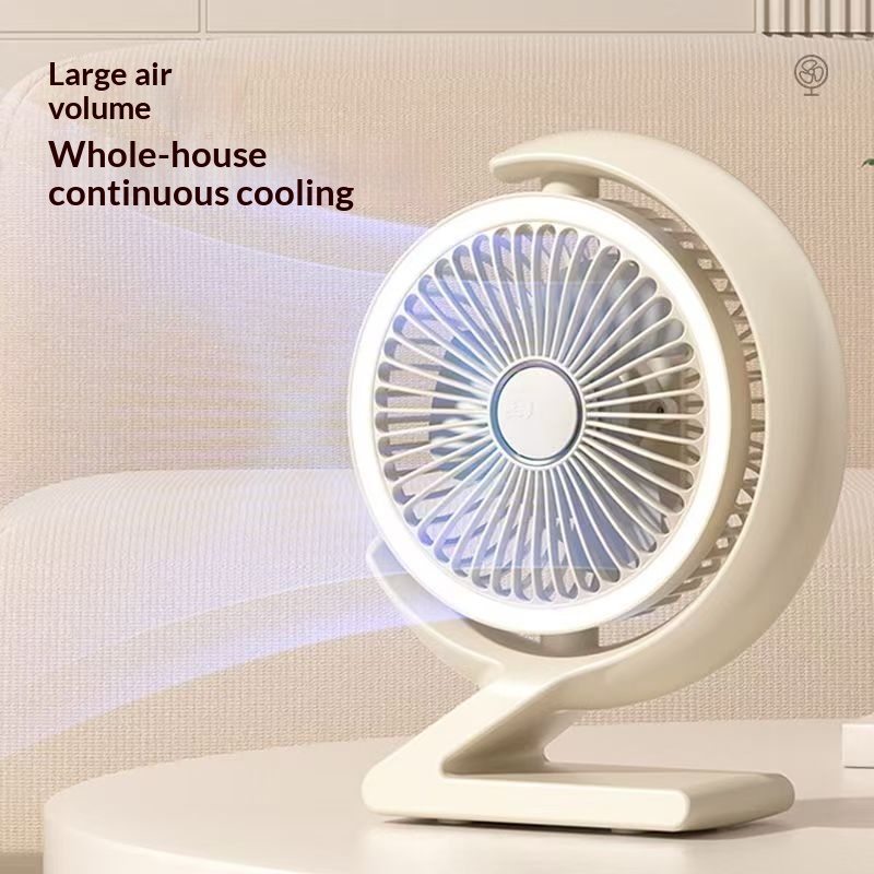 台式电风扇桌面办公室卧室厨房壁挂床上循环扇超静音小风扇制冷