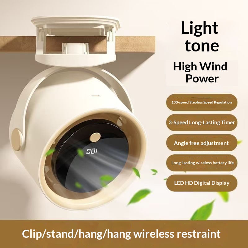 迷你桌面夹子小风扇USB充电卧室床头台式夹扇办公室静风扇充电式