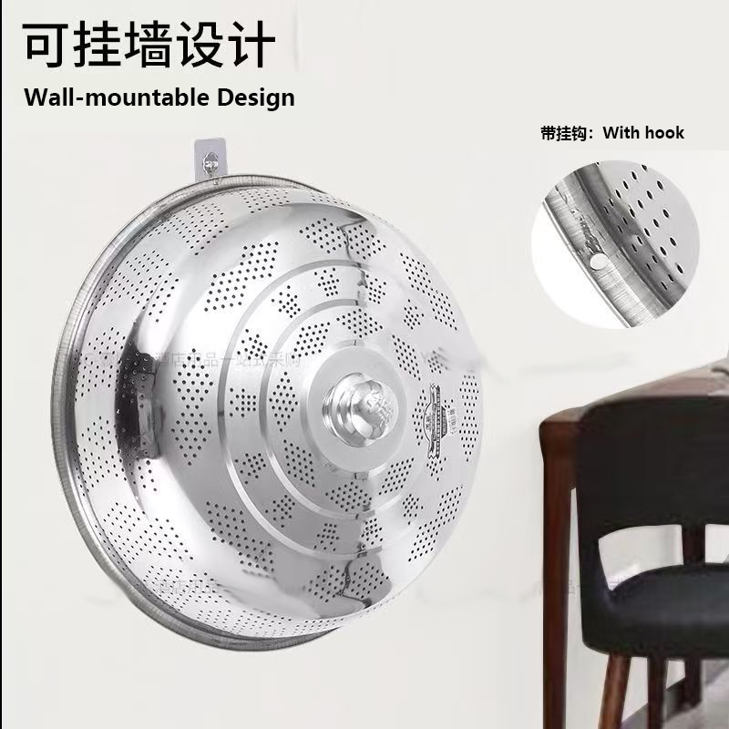 特厚饭桌盖菜罩中盖罩家用不锈钢碗罩新款不锈钢桌子通用上盖菜罩中盖罩超大号
