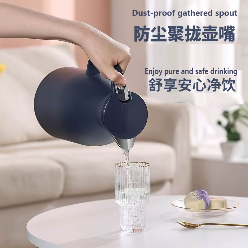 红胆玻璃保温水壶家用大容量热