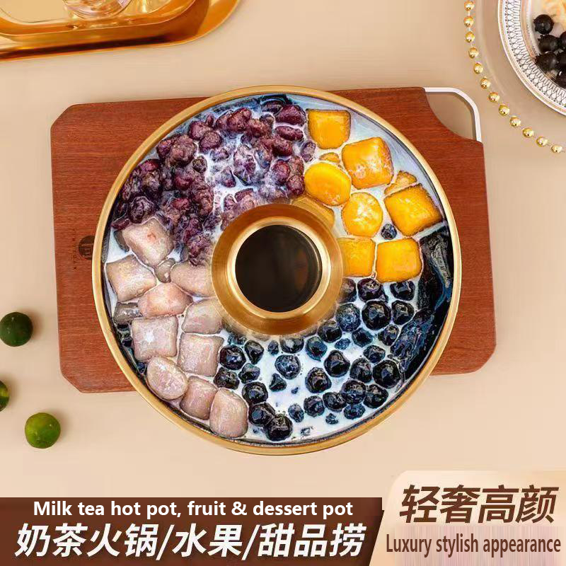 小火锅不锈钢固体酒精炉牛腩火锅干锅泰式火锅网红干冰火锅