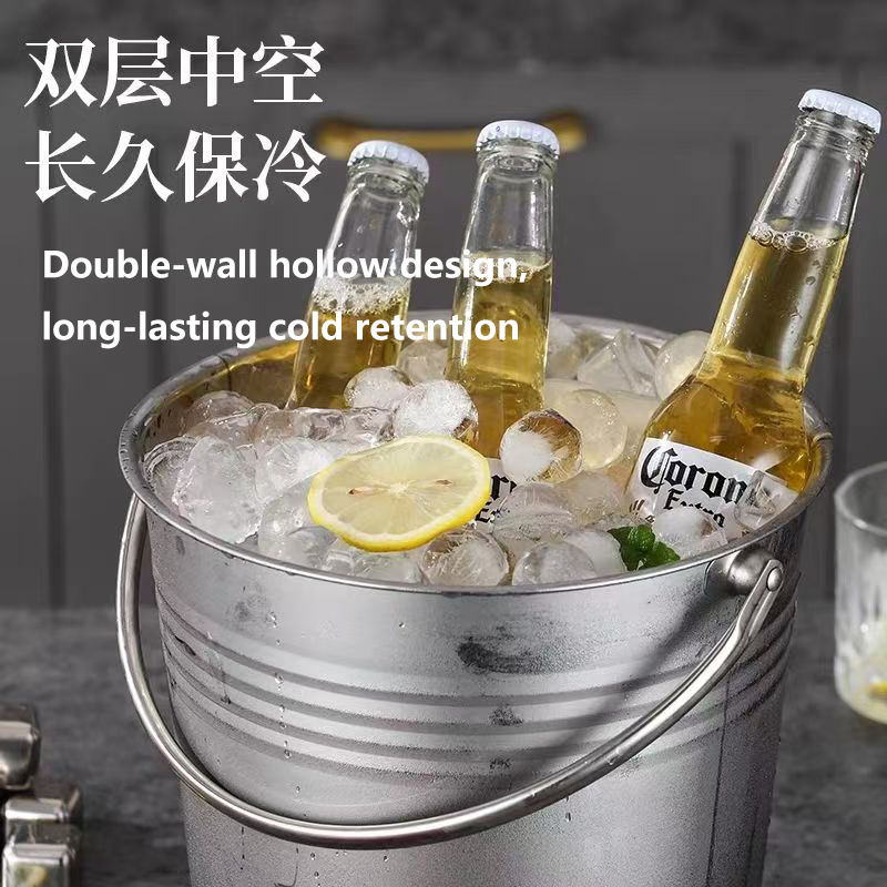 加厚KTV酒吧欧式香槟桶冰块粒桶大号虎头啤酒红酒冰桶