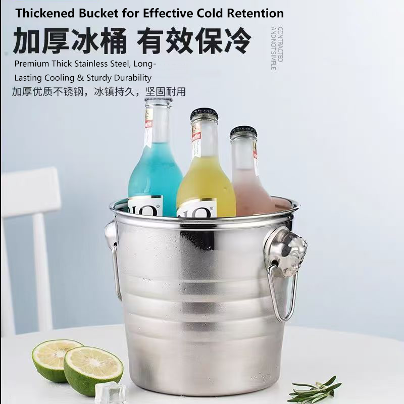 不锈钢虎头冰桶KTV冰块桶商用冻酒桶香槟桶冰桶红酒冰镇桶酒吧用