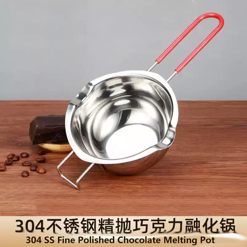 巧克力融化锅食品级304不锈钢熔炉黄油隔水加热锅调色碗烘焙工具